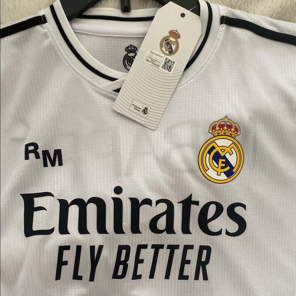 Real Madrid White Soccer Jersey